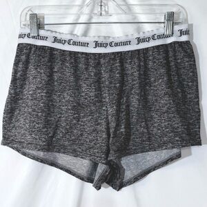 Juicy Couture Sleeping Boxer Pajama Shorts With Elastic Waistband And Bling Rear